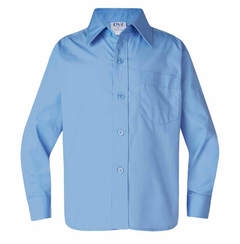 4856LS Barton Boys Long Sleeve School Shirt